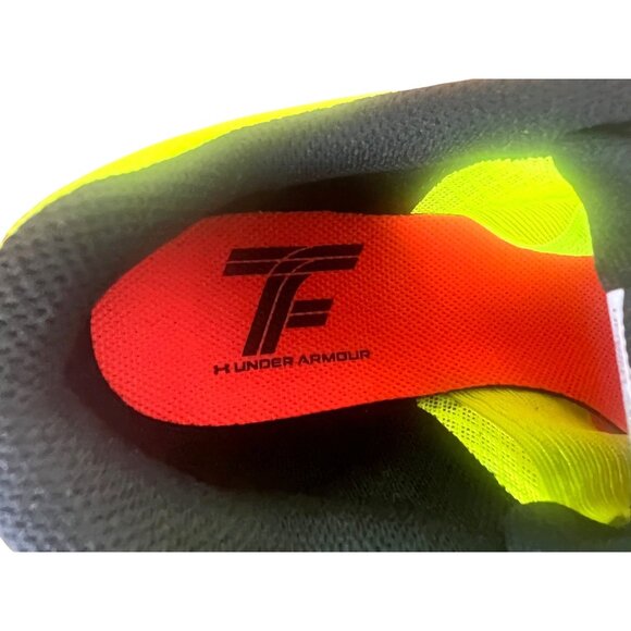 Under Armour Unixes Sprint Spikes Shoes Neon Yellow/Red Size Mens 11.5/Womens 13 - Picture 5 of 13